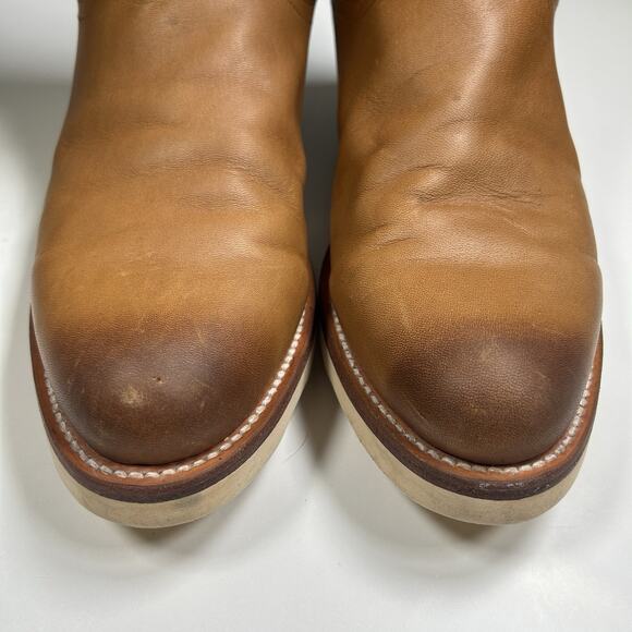 Tecovas Ranch Wear Boots Mens 11.5D Tan Leather Pull On Wedge Sole Western main image 14